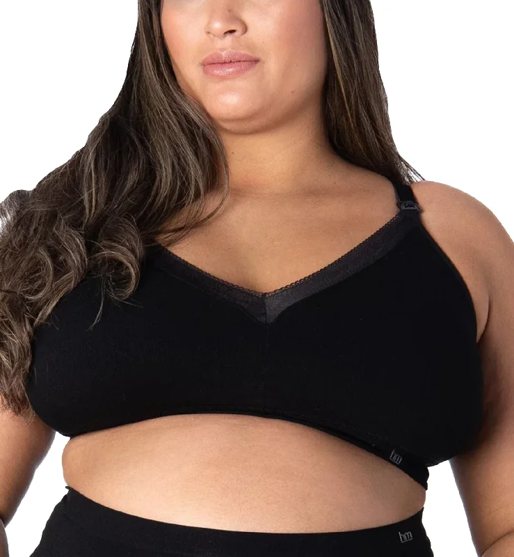 HOTmilk Caress Plunge Nursing Bra (CPB) - Black